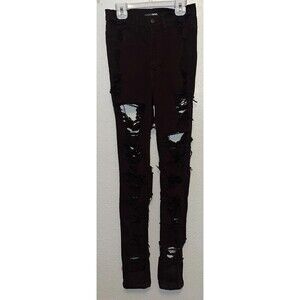 Fashion Nova Jeans  Distressed Ripped denim Jeans Women Sz 5 Brown